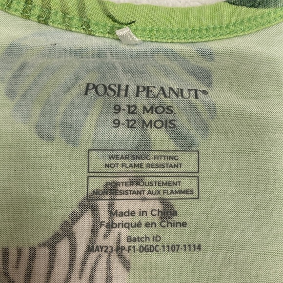 Posh peanut snug fit footless double zip jungle sleeper 9/12m - Picture 6 of 8